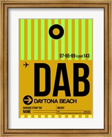 DAB Daytona Beach Luggage Tag I Fine Art Print
