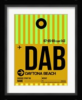 DAB Daytona Beach Luggage Tag I Fine Art Print