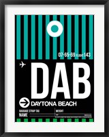 DAB Daytona Beach Luggage Tag II Fine Art Print