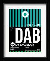 DAB Daytona Beach Luggage Tag II Fine Art Print