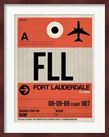 FLL Fort Lauderdale Luggage Tag I Fine Art Print