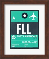 FLL Fort Lauderdale Luggage Tag II Fine Art Print