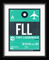 FLL Fort Lauderdale Luggage Tag II Fine Art Print
