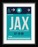 JAX Jacksonville Luggage Tag II Fine Art Print
