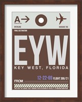 EYW Key West Luggage Tag II Fine Art Print
