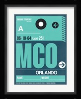 MCO Orlando Luggage Tag II Fine Art Print
