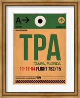TPA Tampa Luggage Tag I Fine Art Print