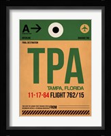 TPA Tampa Luggage Tag I Fine Art Print