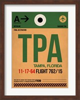 TPA Tampa Luggage Tag I Fine Art Print