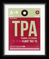 TPA Tampa Luggage Tag II Fine Art Print