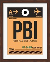 PBI West Palm Beach Luggage Tag I Fine Art Print