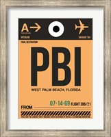 PBI West Palm Beach Luggage Tag I Fine Art Print