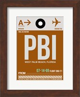 PBI West Palm Beach Luggage Tag II Fine Art Print