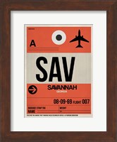 SAV Savannah Luggage Tag I Fine Art Print