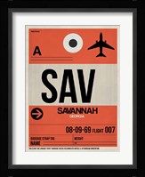 SAV Savannah Luggage Tag I Fine Art Print