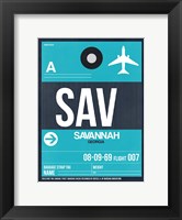 SAV Savannah Luggage Tag II Fine Art Print