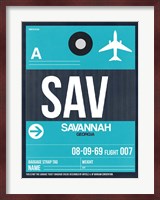 SAV Savannah Luggage Tag II Fine Art Print
