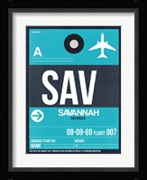 SAV Savannah Luggage Tag II Fine Art Print