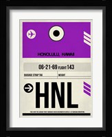 HNL Honolulu Luggage Tag I Fine Art Print