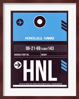 HNL Honolulu Luggage Tag II Fine Art Print