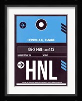 HNL Honolulu Luggage Tag II Fine Art Print