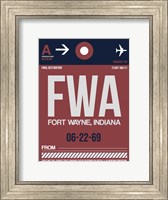 FWA Fort Wayne Luggage Tag II Fine Art Print