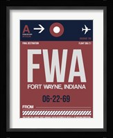 FWA Fort Wayne Luggage Tag II Fine Art Print