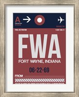 FWA Fort Wayne Luggage Tag II Fine Art Print