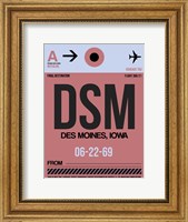 DSM Des Moines Luggage Tag I Fine Art Print