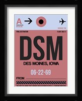 DSM Des Moines Luggage Tag I Fine Art Print