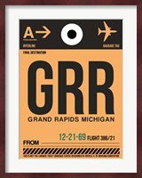 GRR Grand Rapids Luggage Tag I Fine Art Print