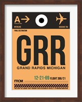 GRR Grand Rapids Luggage Tag I Fine Art Print