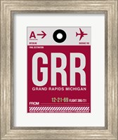 GRR Grand Rapids Luggage Tag II Fine Art Print