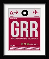 GRR Grand Rapids Luggage Tag II Fine Art Print