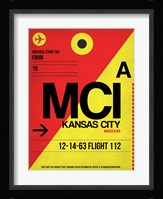 MCI Kansas City Luggage tag I Fine Art Print