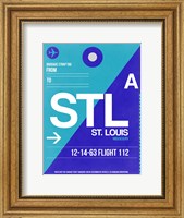STL St. Louis Luggage Tag II Fine Art Print