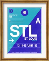 STL St. Louis Luggage Tag II Fine Art Print