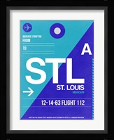 STL St. Louis Luggage Tag II Fine Art Print