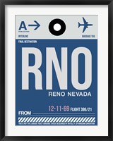 RNO Reno Luggage Tag II Fine Art Print