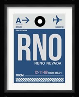 RNO Reno Luggage Tag II Fine Art Print