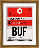 BUF Buffalo Luggage Tag I Fine Art Print
