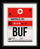 BUF Buffalo Luggage Tag I Fine Art Print