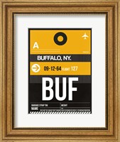 BUF Buffalo Luggage Tag II Fine Art Print