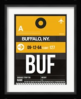 BUF Buffalo Luggage Tag II Fine Art Print