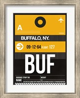 BUF Buffalo Luggage Tag II Fine Art Print