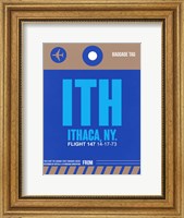 ITH Ithaca Luggage Tag II Fine Art Print