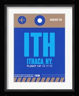 ITH Ithaca Luggage Tag II Fine Art Print