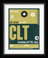 CLT Charlotte Luggage Tag II Fine Art Print