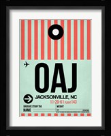 OAJ Jacksonville Luggage Tag I Fine Art Print