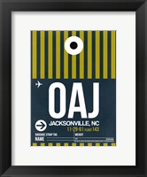 OAJ Jacksonville Luggage Tag II Fine Art Print